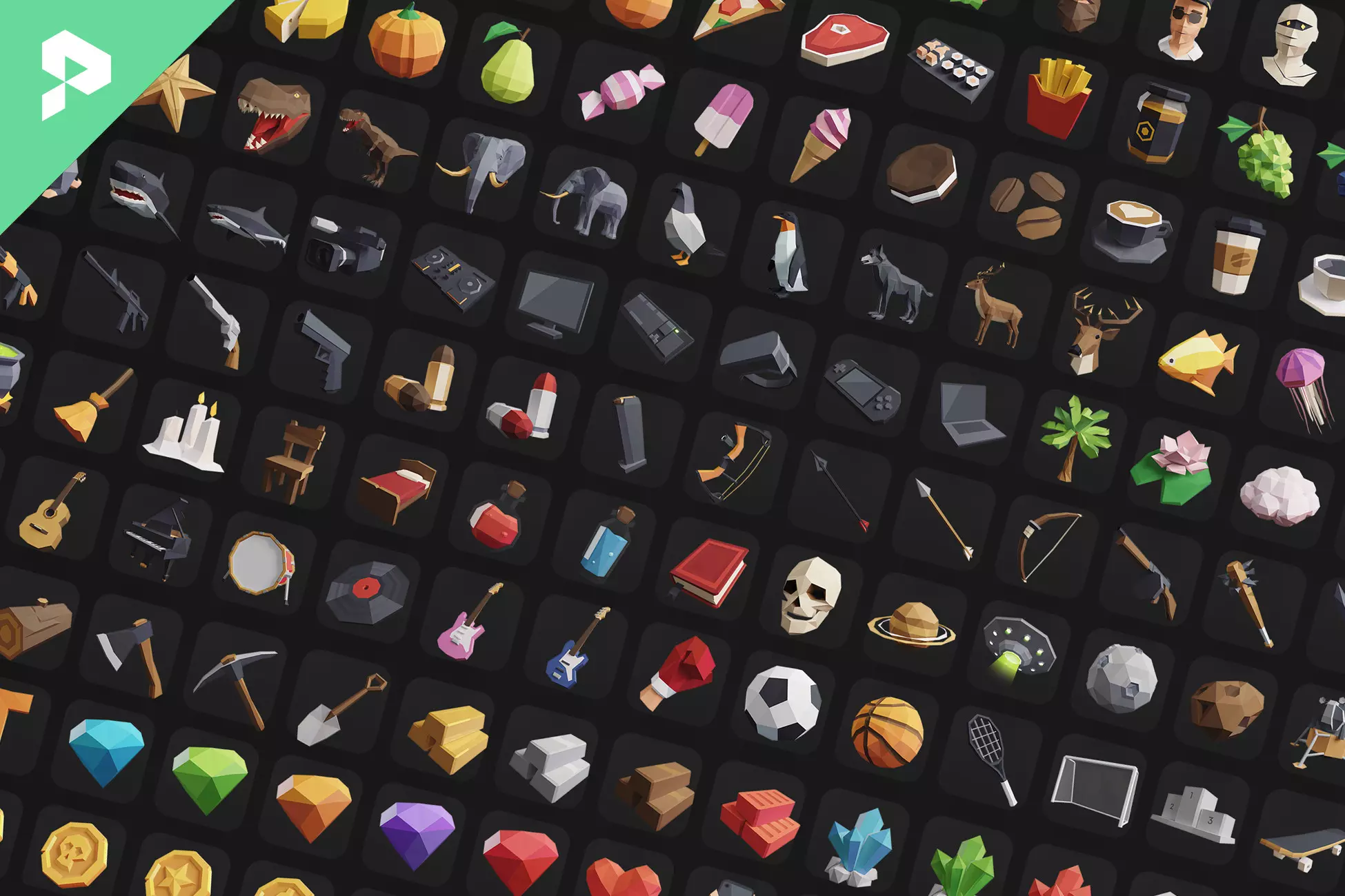 Low Poly Icon Pack
